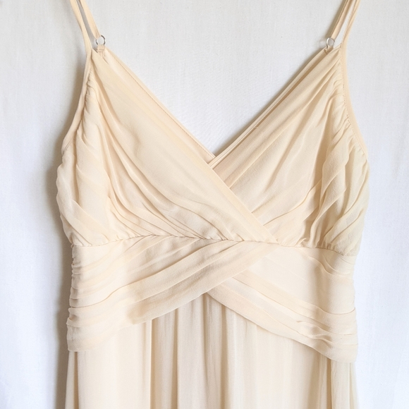 Theory Layna Blush Chiffon Silk Dress - Picture 2 of 10